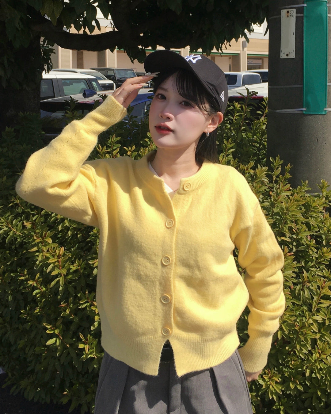 リブカフスルーズカーディガン YN0071