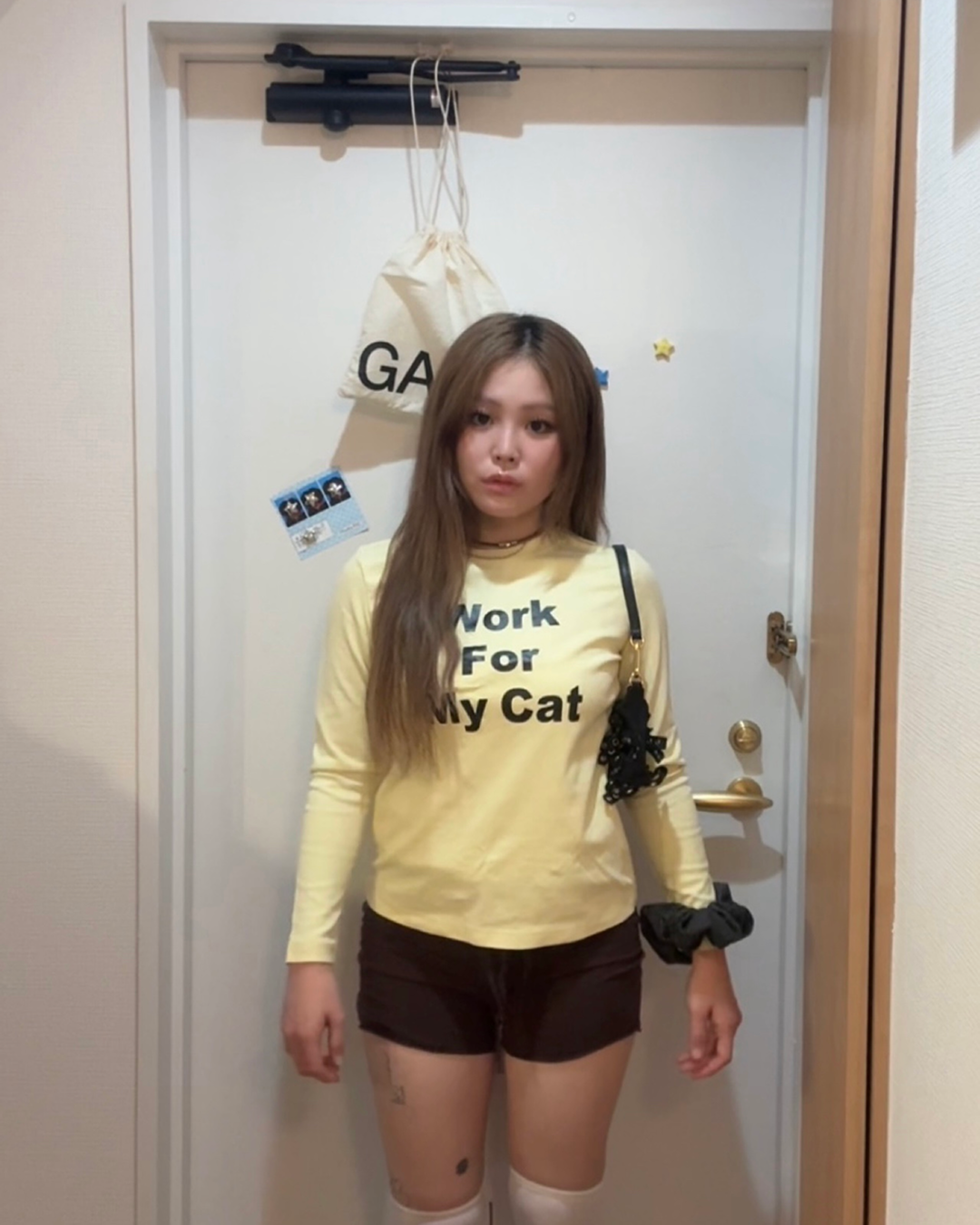 Y2KグラフィックロゴプリントロンT YP0049