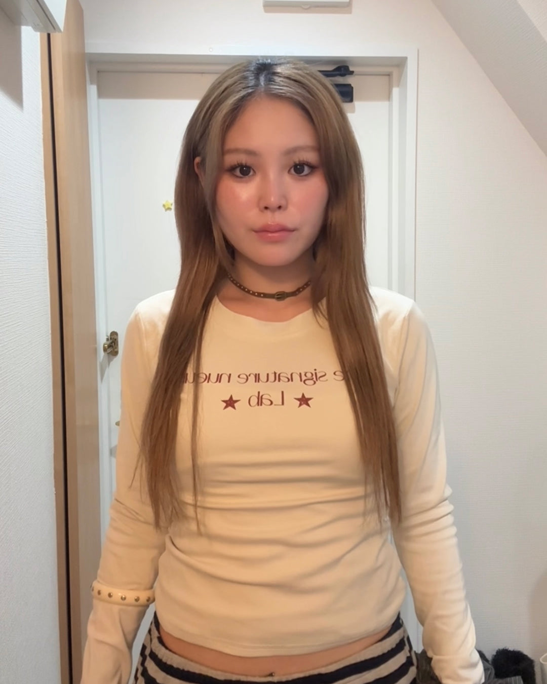 フィットグラフィッククルーネックT YP0087