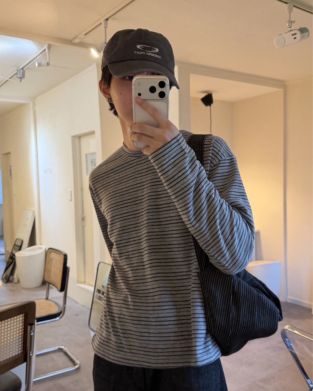 ボーダーラウンドネックカジュアルTシャツ YQ0008 – YOLO（ヨロ