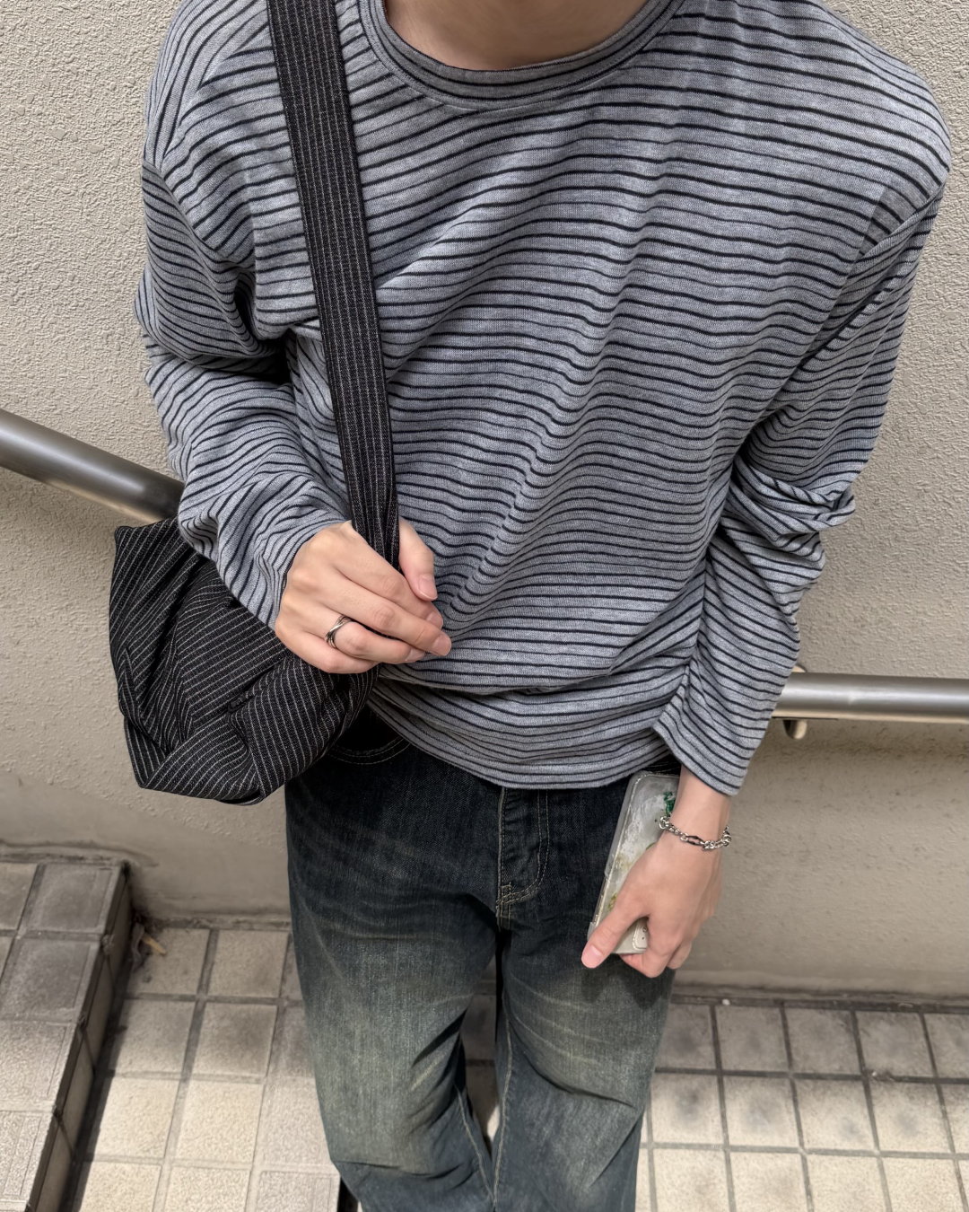 プリーツデザインクロワッサンショルダーバッグ YQ0025