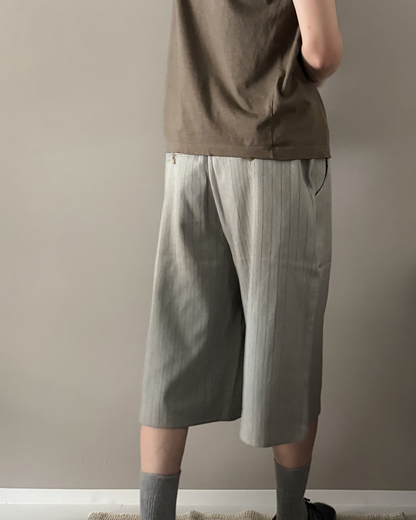 レトロカジュアルストライプクロップドパンツ
YQ0081