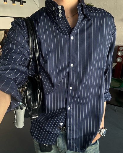 ハイネックストライプシャツ HS0267