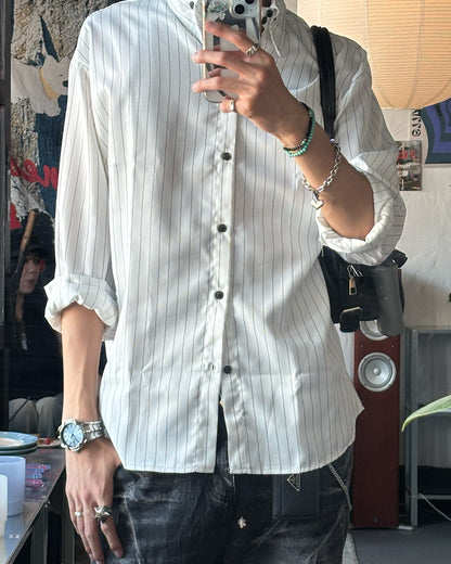 ハイネックストライプシャツ HS0267