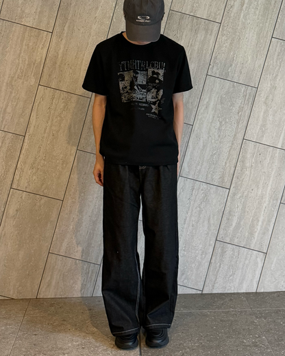 【7/10 18時販売開始】ノイズグラフィックTシャツYQ0101