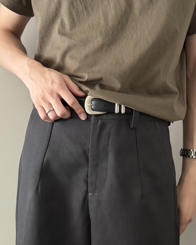 シルバーバックルデザインベルト
YQ0109