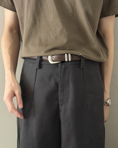 シルバーバックルデザインベルト
YQ0109