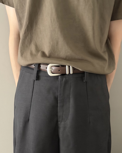 シルバーバックルデザインベルト
YQ0109