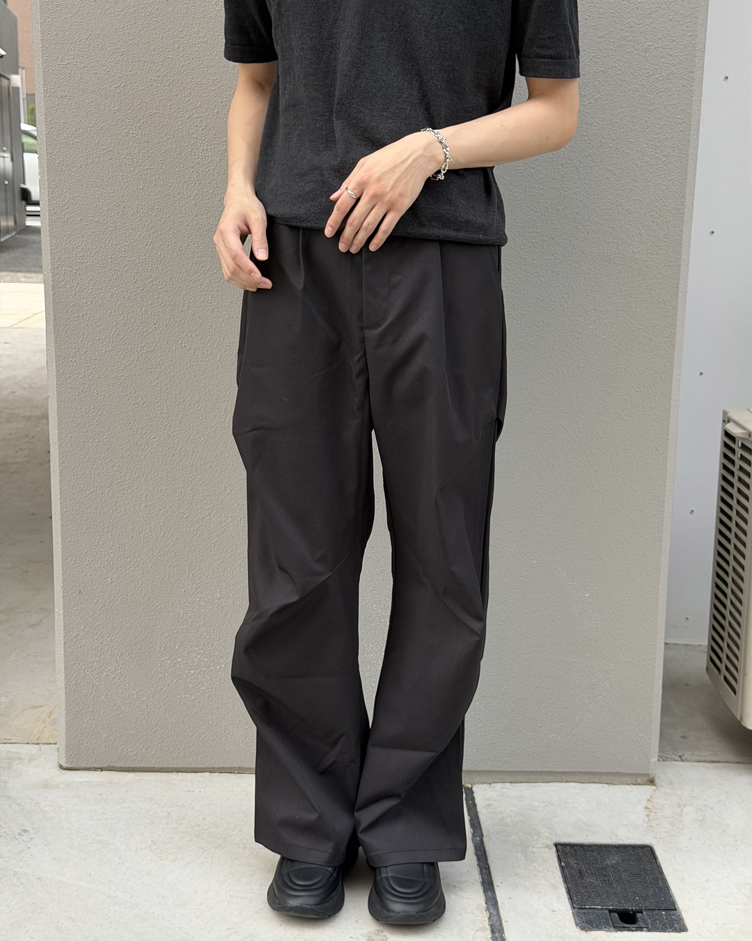 マイクロフレアプリーツパンツ YQ0110