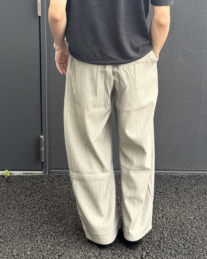 ピンストライプワイドスラックス YQ0116