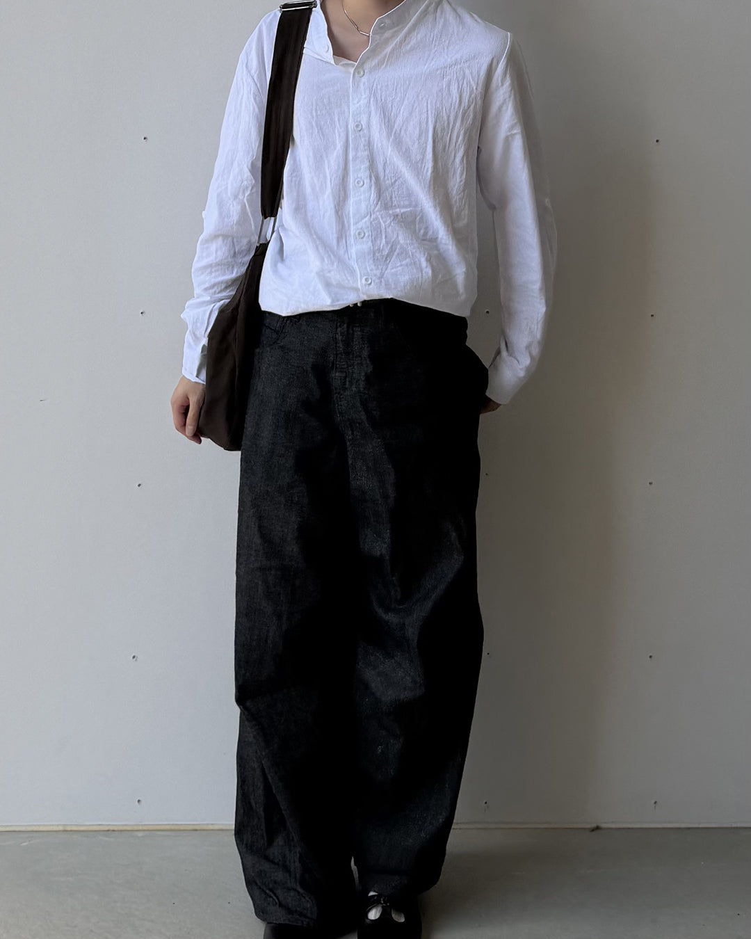 レトロノーマルボタンシャツ YQ0121