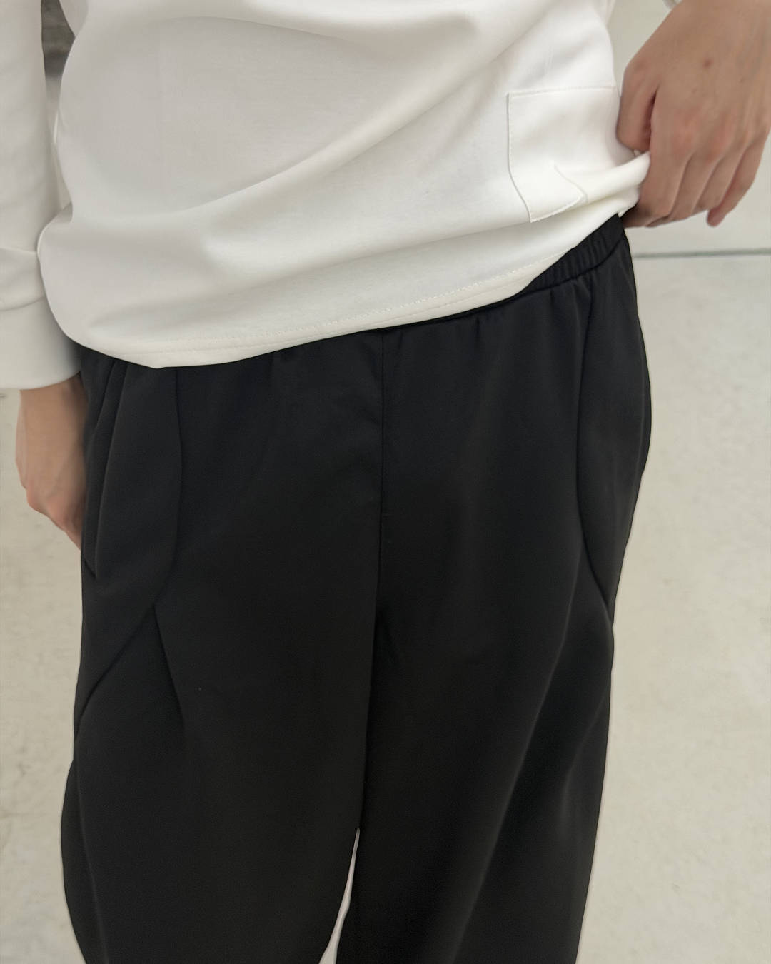 ストラクチャードカットスウェットパンツ YQ0125