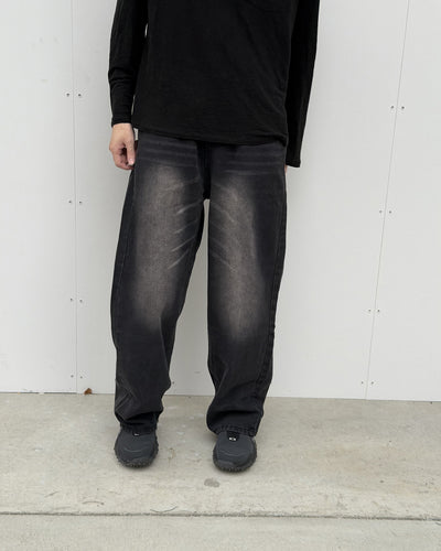 レトロカジュアルストレートロングパンツ YQ0128