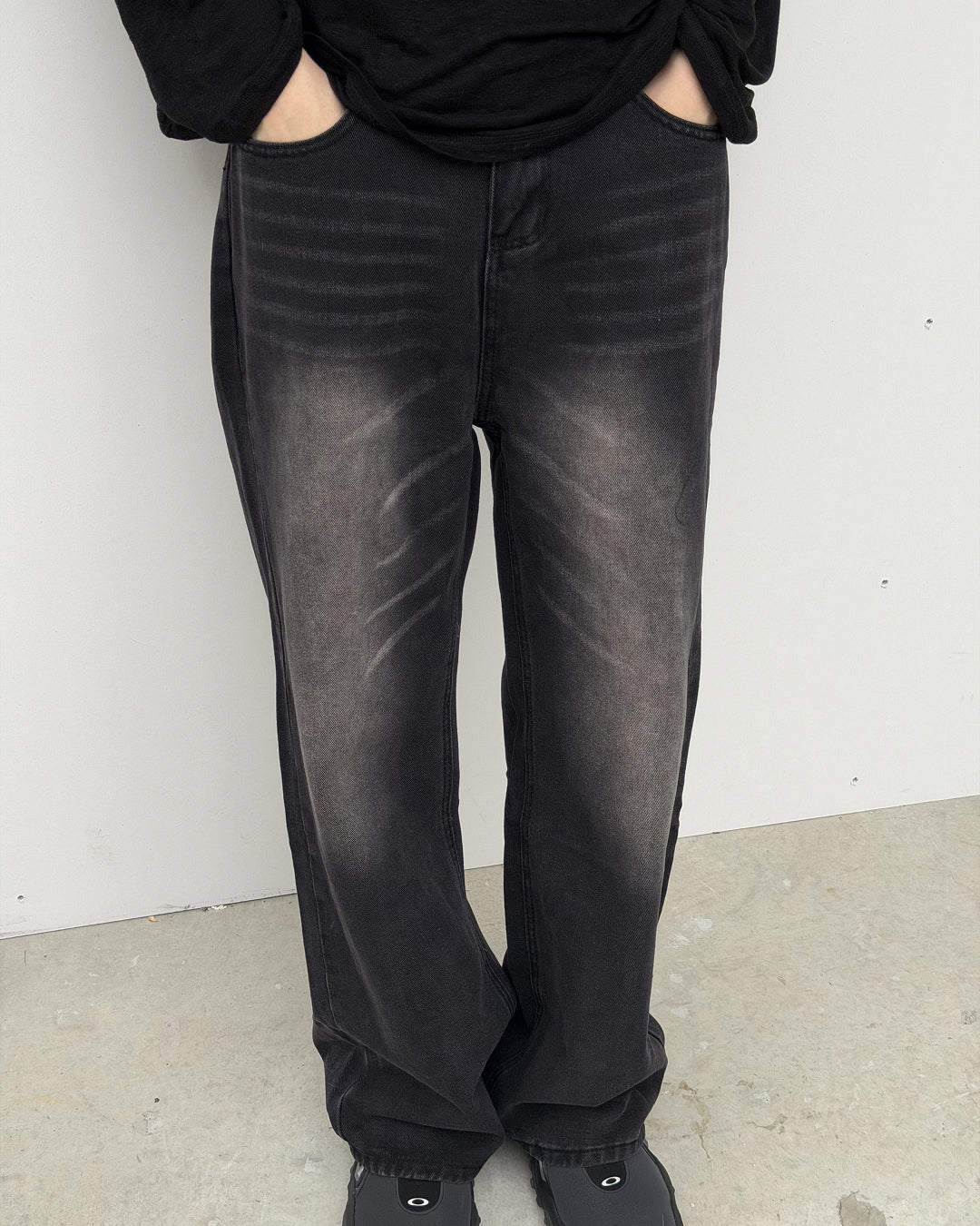 レトロカジュアルストレートロングパンツ YQ0128