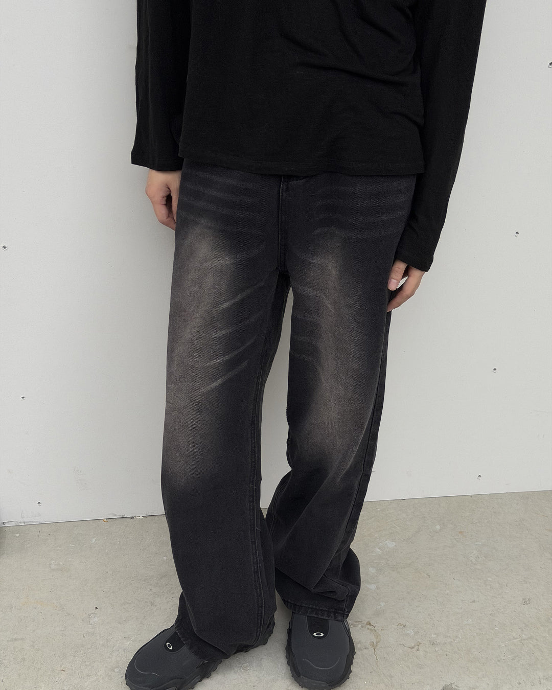 レトロカジュアルストレートロングパンツ YQ0128