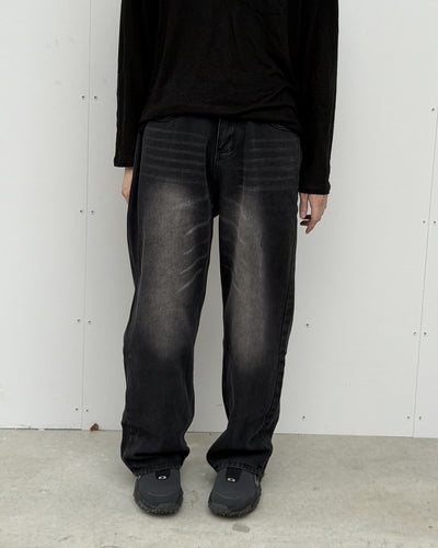 レトロカジュアルストレートロングパンツ YQ0128