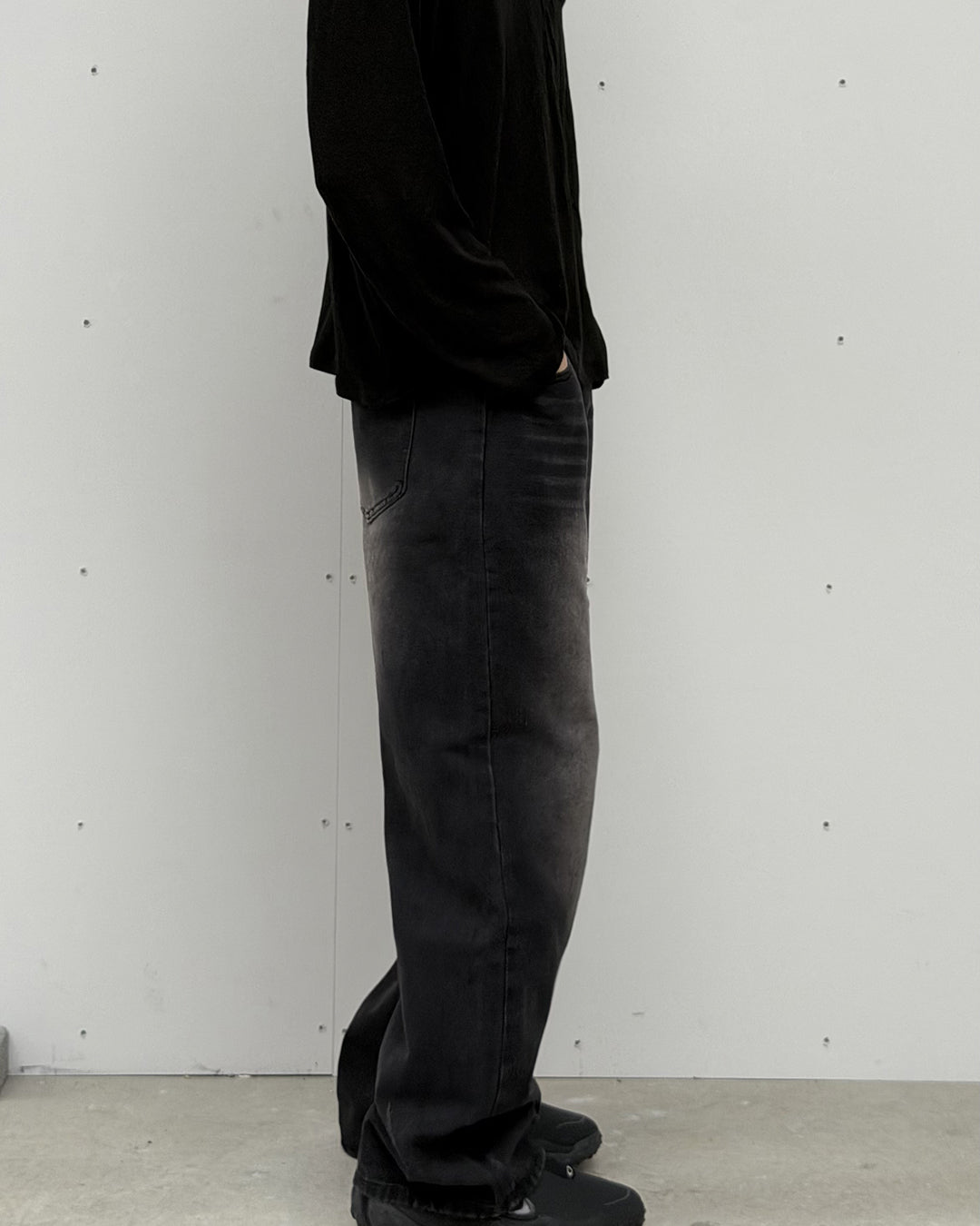 レトロカジュアルストレートロングパンツ YQ0128