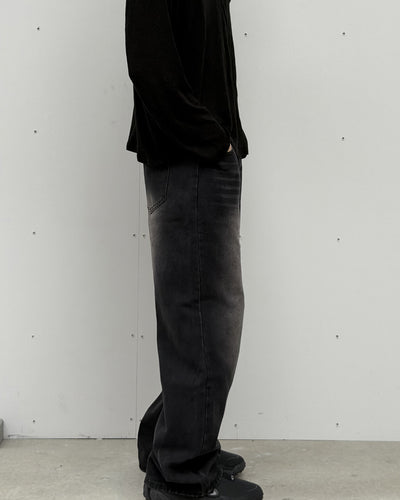レトロカジュアルストレートロングパンツ YQ0128