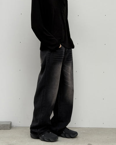 レトロカジュアルストレートロングパンツ YQ0128