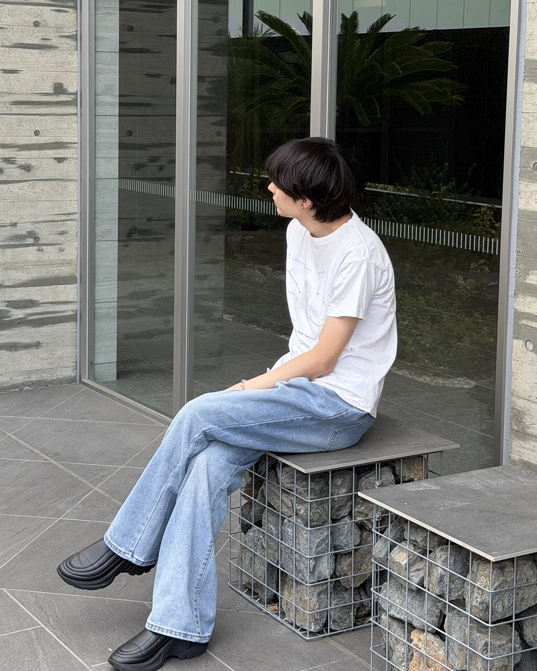 ストレートシンプルブルージーンズ YQ0139