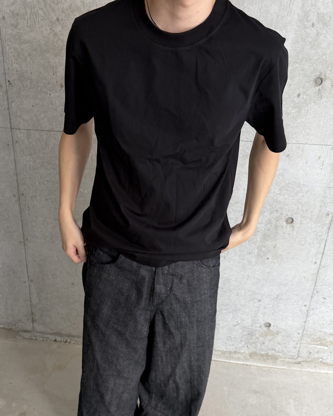 シンプルフィットノーマルTシャツ YQ0142