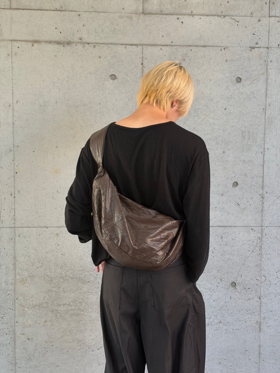 ドレープワンショルダーレザーライクバッグ YQ0151
