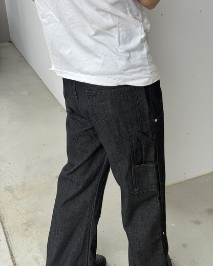 ローライズリベットロギングジーンズ YQ0171