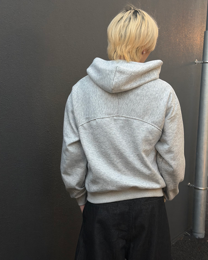 カジュアルウェーブデザインジップアップパーカー YQ0202