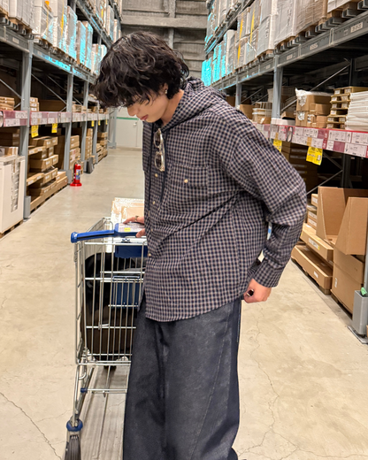 ビッグシルエットチェックフードシャツ
YS0022