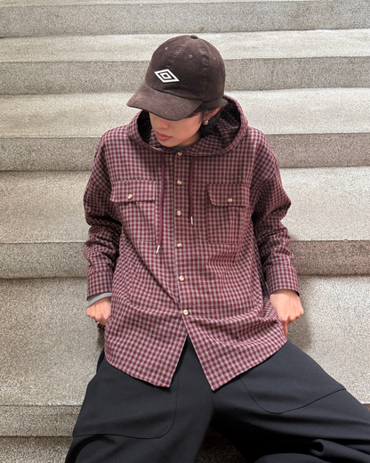 ビッグシルエットチェックフードシャツ
YS0022