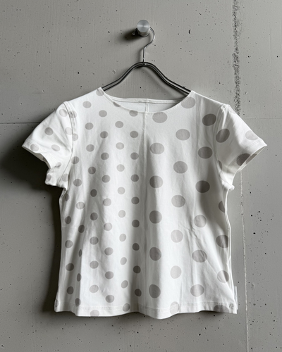 アシンメトリードットプリントTシャツ YS0169