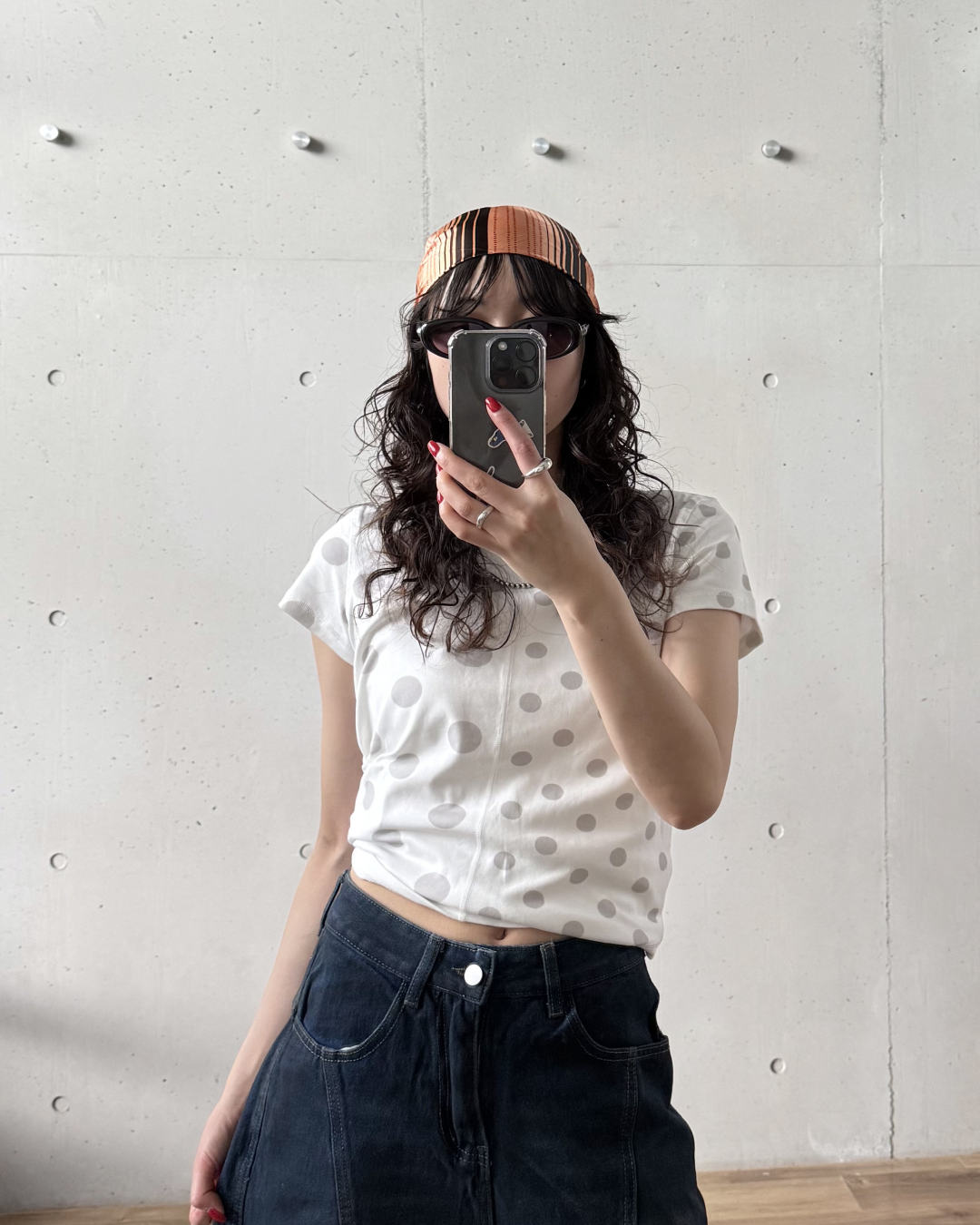 アシンメトリードットプリントTシャツ
YS0169
