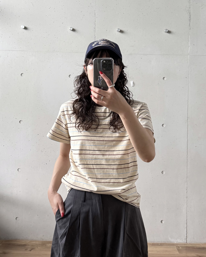 レトロバイカラーボーダーTシャツ YS0168