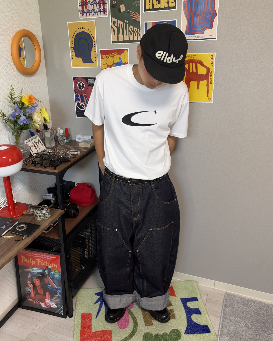 カーブロゴTシャツ YT0035