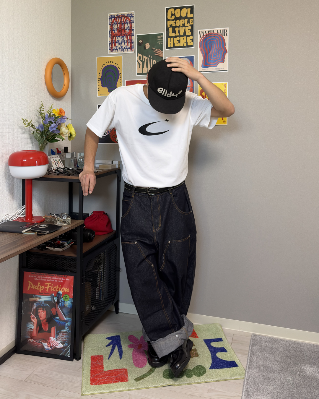カーブロゴTシャツ YT0035