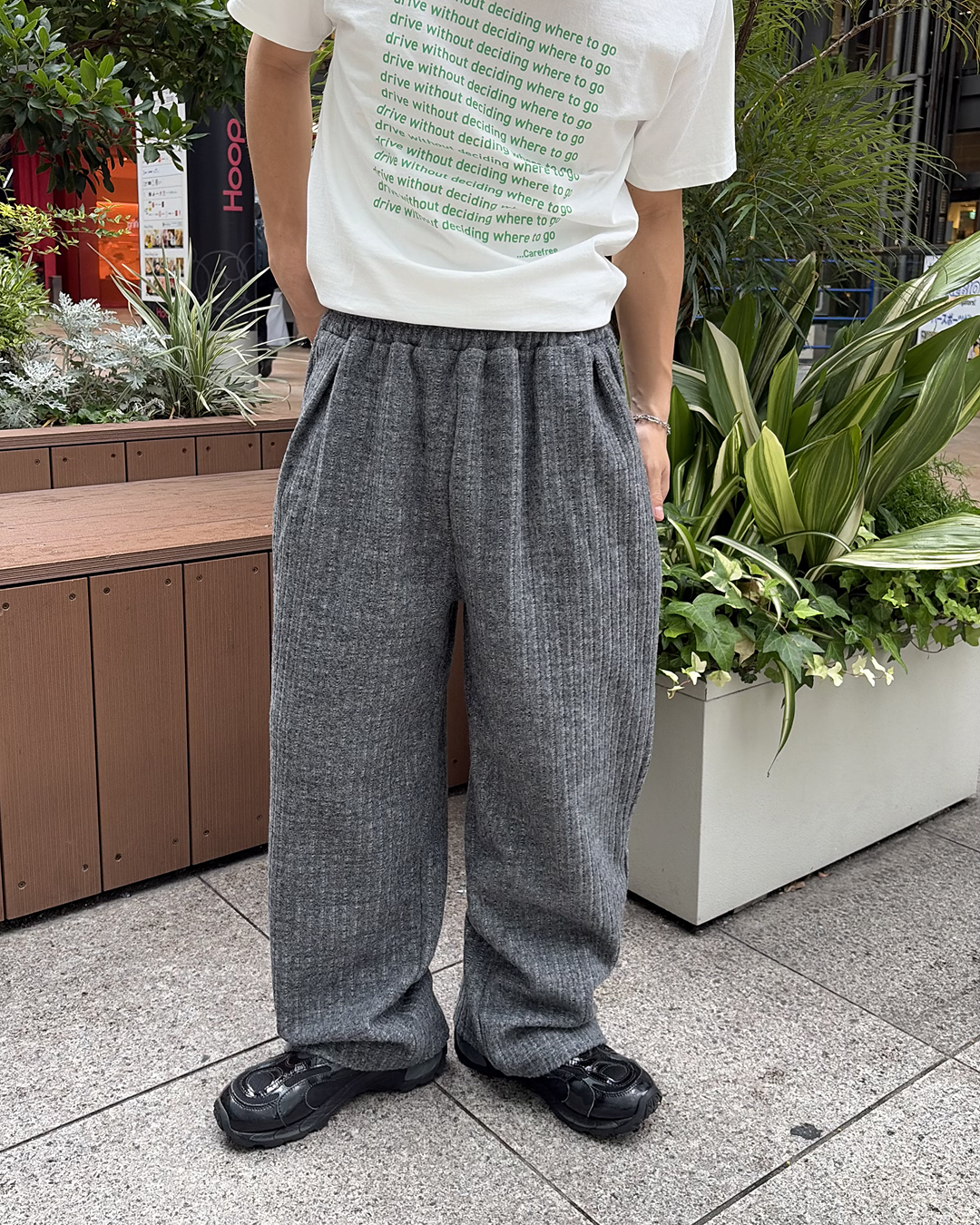 バルーンシルエットリブパンツ YT0061