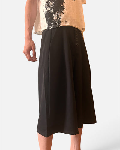 ハイウエストブレストワイドレッグクロップドパンツ CC0031