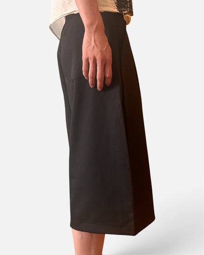 ハイウエストブレストワイドレッグクロップドパンツ CC0031