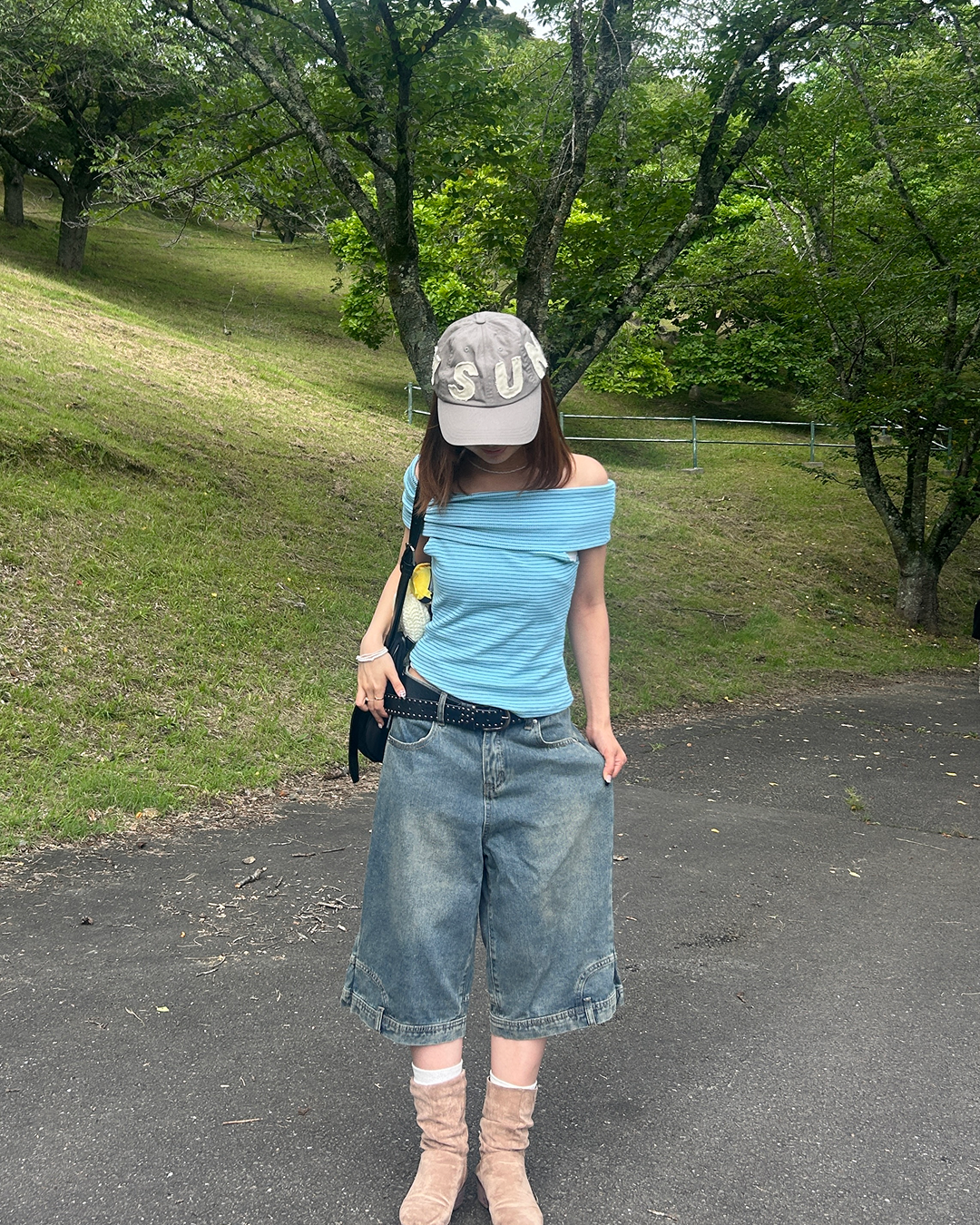 ダメージウォッシュショートデニムパンツ ZA0030