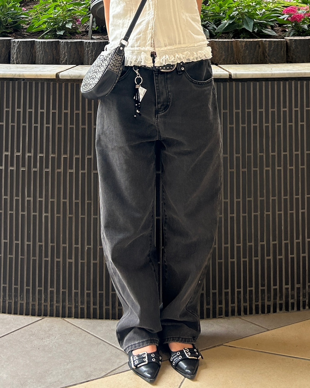 ベーシックルーズストレートパンツ ZA0086