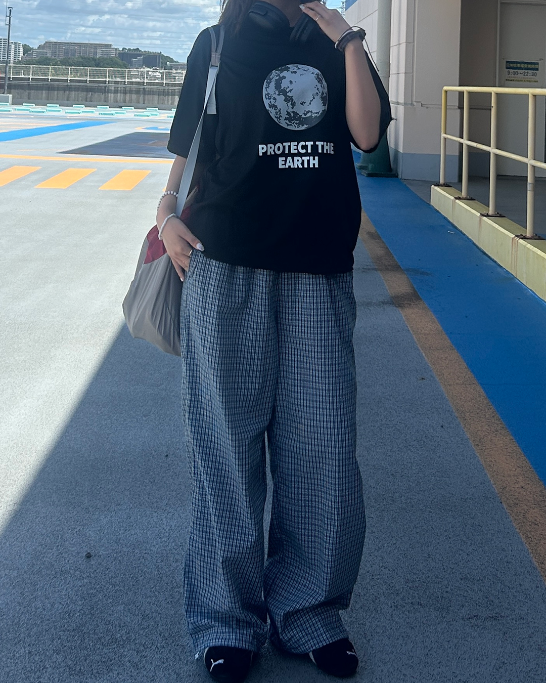 ムーングラフィックオーバーTシャツ ZA0088