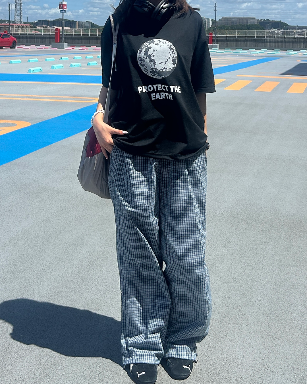 ムーングラフィックオーバーTシャツ ZA0088