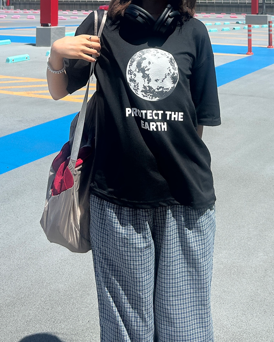 ムーングラフィックオーバーTシャツ ZA0088