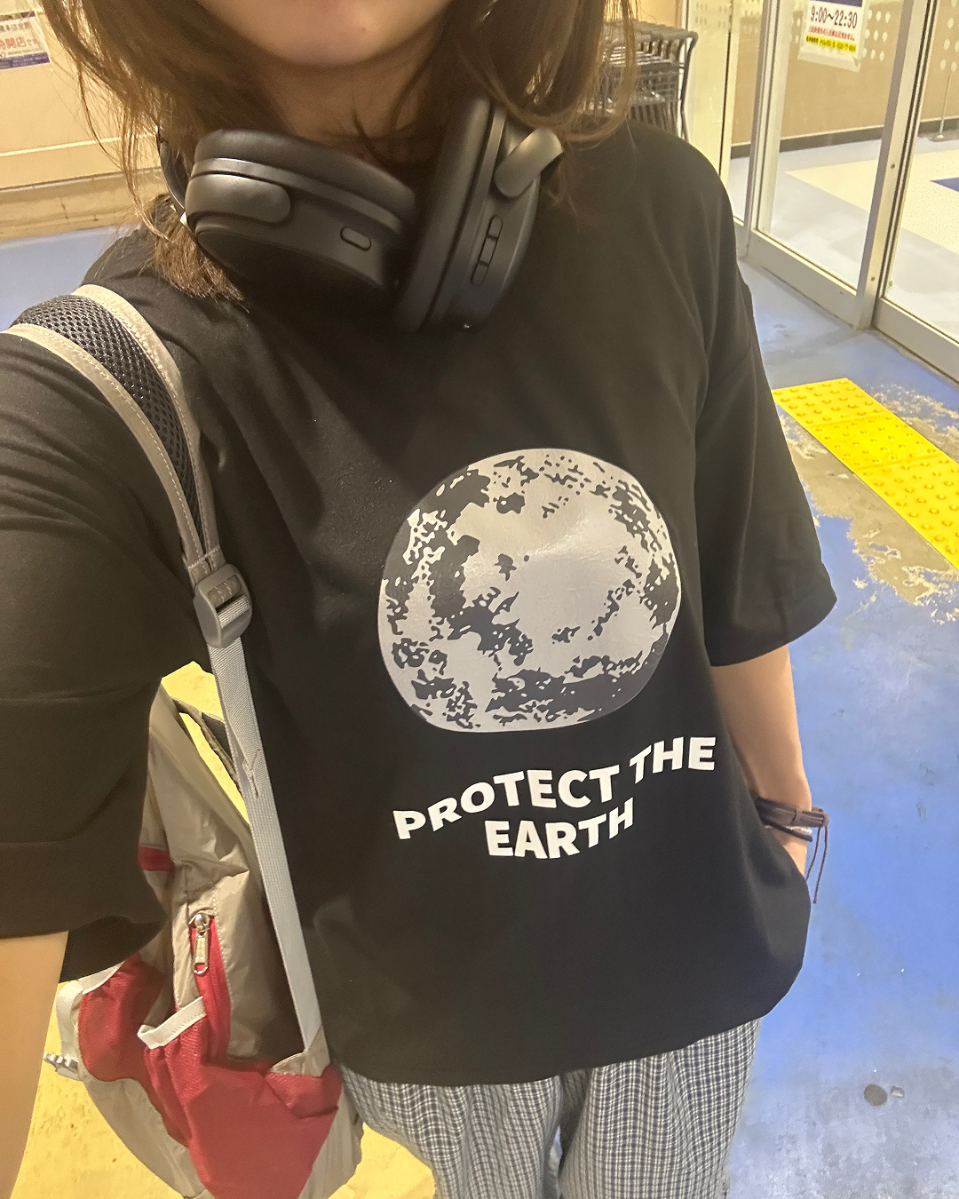 ムーングラフィックオーバーTシャツ ZA0088