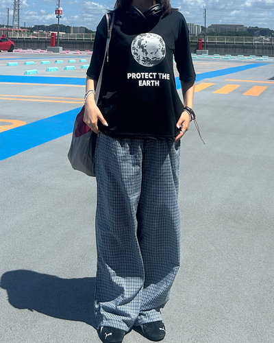 ムーングラフィックオーバーTシャツ ZA0088