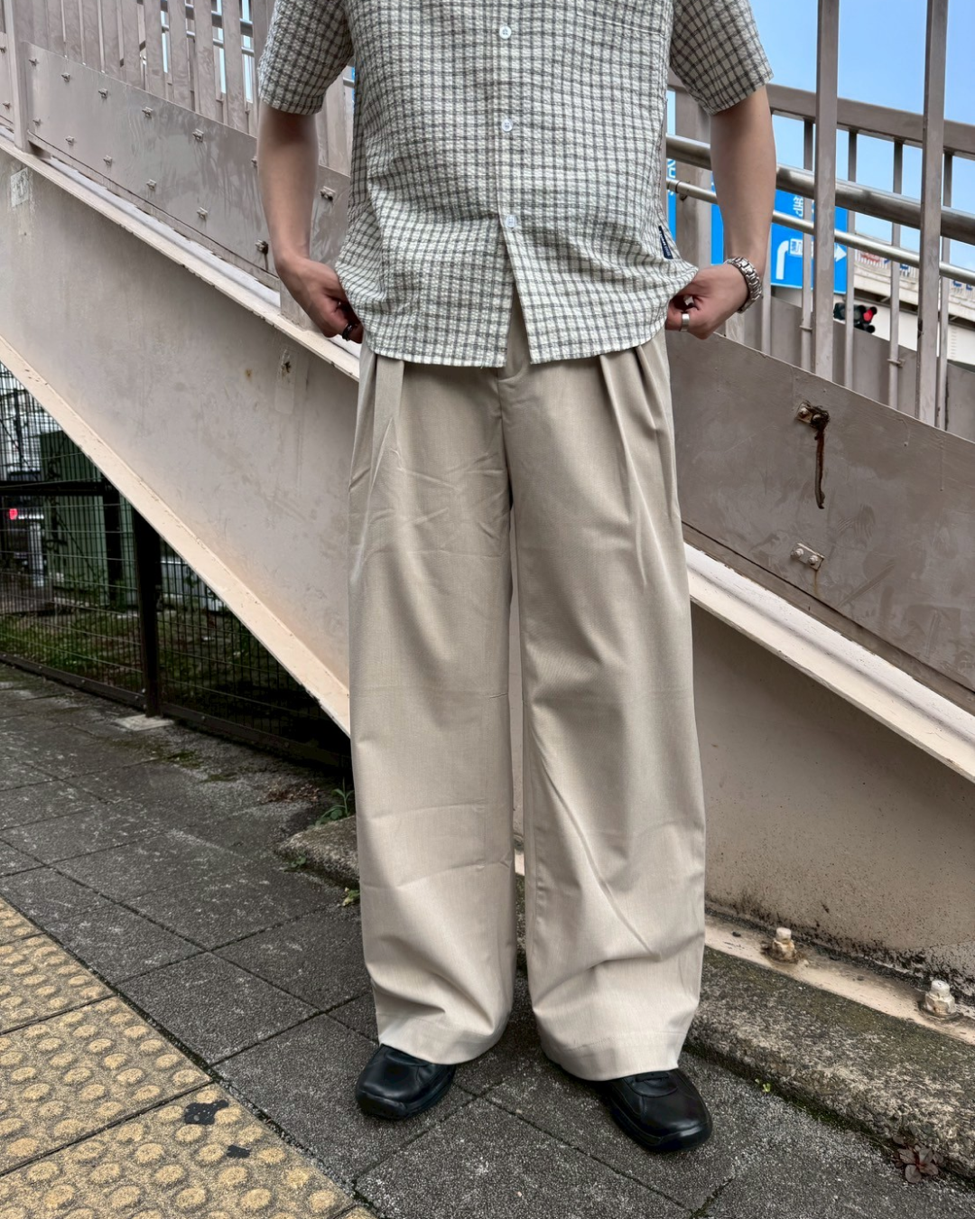 ダブルプリーツパンツ ZD0010