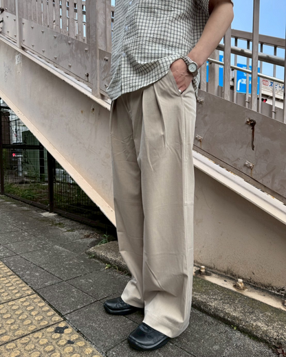ダブルプリーツパンツ ZD0010