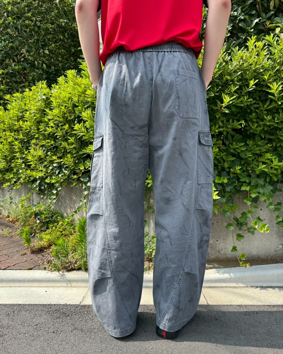 ペイントデザインストレートパンツ ZD0014