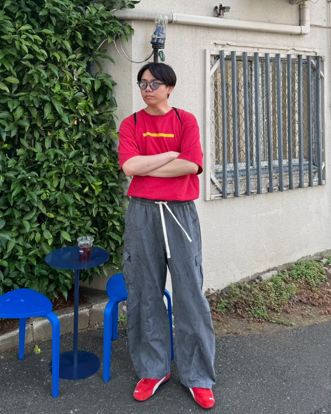 ペイントデザインストレートパンツ ZD0014