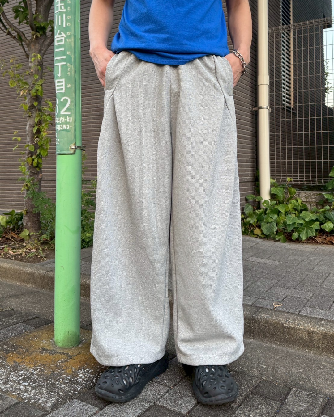 タックデザインスウェットパンツ ZD0039